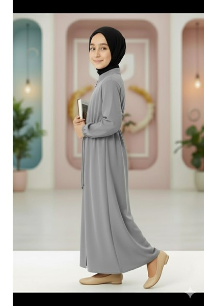 Medine Ipeği Beli Lastikli Bağcıklı Çocuk Ferace fiyatları