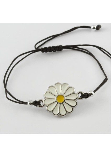 Ds-Derin Papatya Figürlü Mineli Bileklik-Renkli