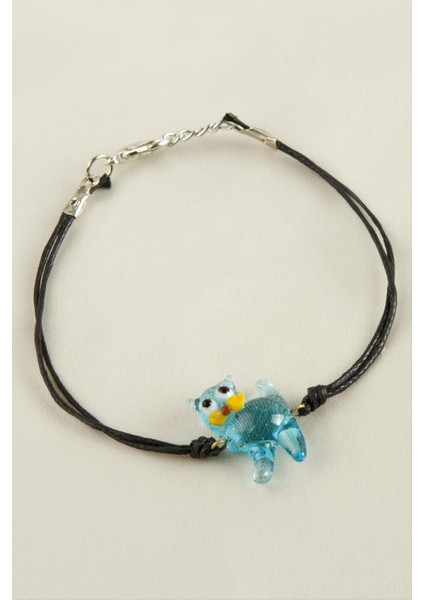 Ds-Derin Kedi Cam Bileklik-Renkli