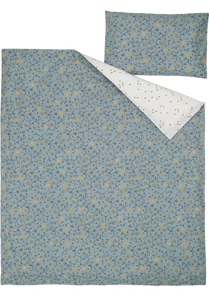 Guldvavare Bebek Nevresim Takımı Mavi-Beyaz 110 x 125 / 35 x 55 Cm fiyatları