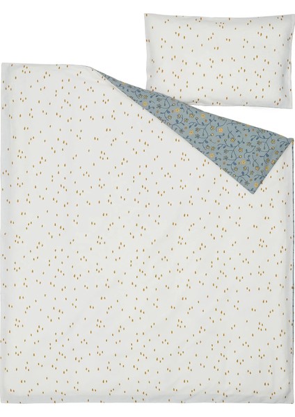 Guldvavare Bebek Nevresim Takımı Mavi-Beyaz 110 x 125 / 35 x 55 Cm modelleri