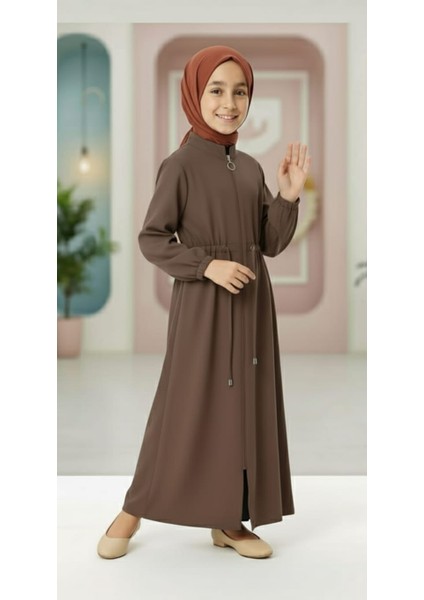 Medine Ipeği Beli Lastikli Bağcıklı Çocuk Ferace fırsatları