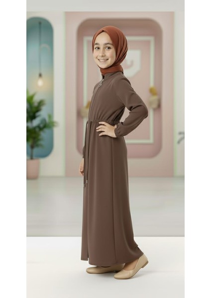 Medine Ipeği Beli Lastikli Bağcıklı Çocuk Ferace indirimleri