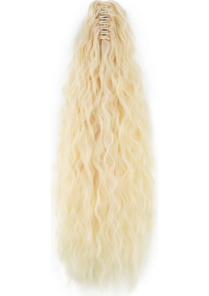 Tokalı Kabarık Dalgalı At Kuyruğu - Açık Platin fırsatları