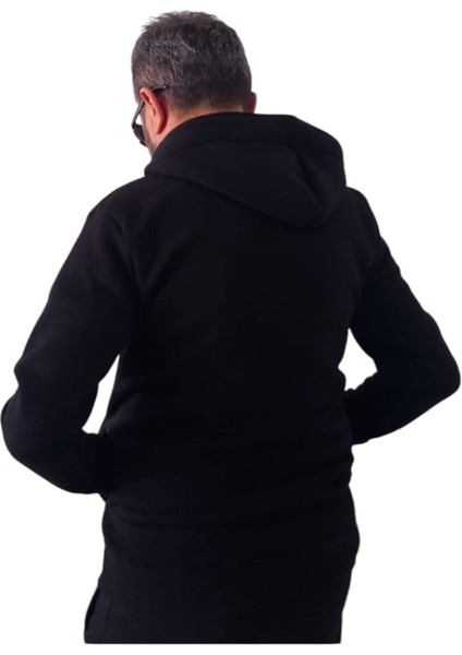 Battal Büyük Beden Kadın Erkek Unisex Kapşonlu Fermuarlı 3 Cepli Şardonlu Compact Penye Sweet fiyatları