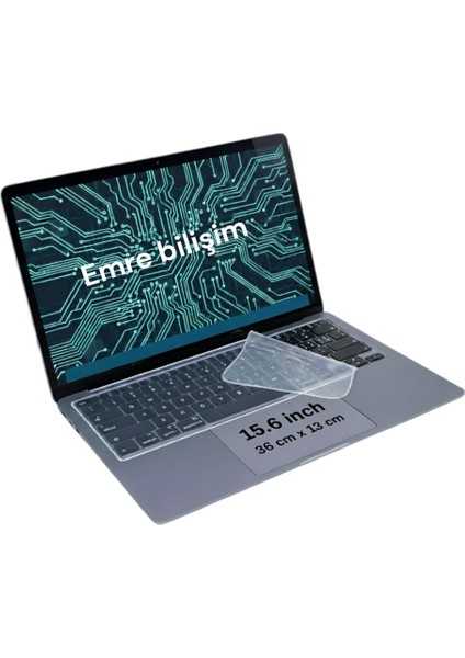 Laptop Notebook Dizüstü Pc Bilgisayar Klavye Koruyucu Silikon 15,6 Inc ( 36*13 Cm'dir ) 1 adet fiyatları
