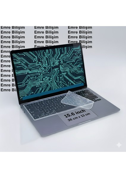 Laptop Notebook Dizüstü Pc Bilgisayar Klavye Koruyucu Silikon 15,6 Inc ( 36*13 Cm'dir ) 1 adet modelleri