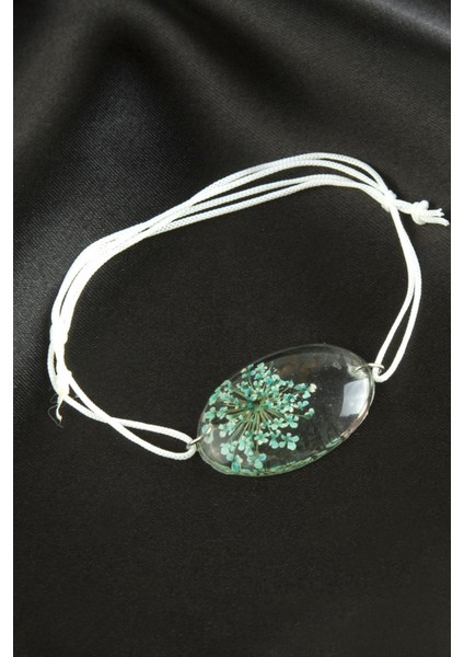 Ds-Derin Sultan Otu Hayat Ağacı Epoksi Bileklik-Yeşil