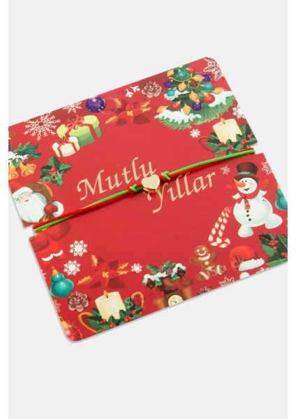 Ds-Derin Kalp Mutlu Yıllar Yılbaşı Bilekliği-Yeşil