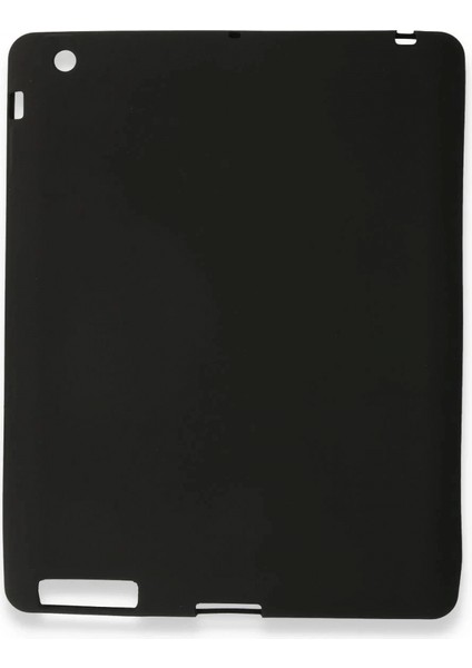iPad 4 9.7 Kılıf Evo Tablet Silikon - Siyah