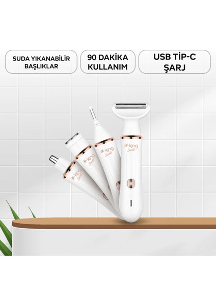 4'ü 1 Arada Epilatör Seti, Kaş, Burun, Vücut Kişisel Bakım Cihazı fiyatları