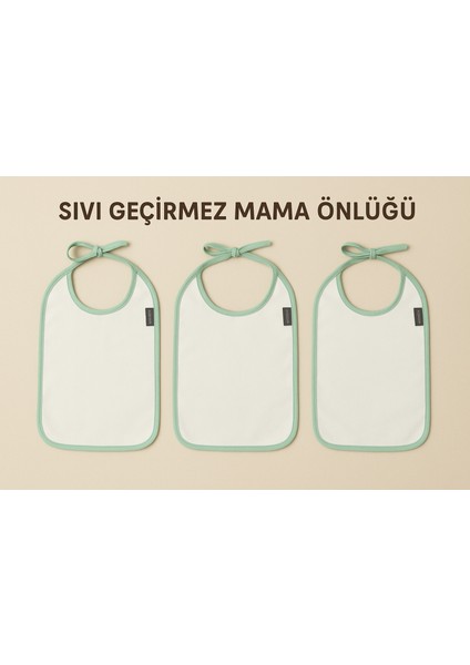 3'lü Sıvı Geçirmez Mama Önlüğü | Yıkanabilir Pratik Kullanım fiyatları