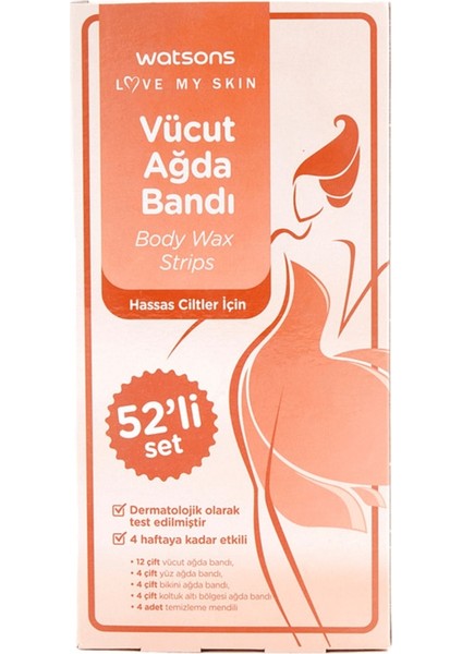 Hassas Ciltler Için Karma Paket Ağda Bandı, 52 Adet, Kolay ve Konforlu Kullanıma Uygun fiyatları