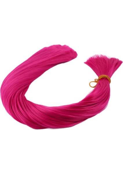 Koyu Fuşya Renkli Sentetik Boğum Saç - 1kg