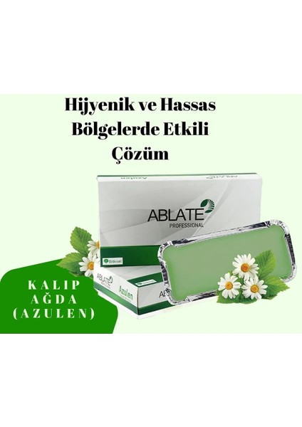 500 ml Azulen Kalıp Ağda ile Pürüzsüz ve Yumuşak Ciltler