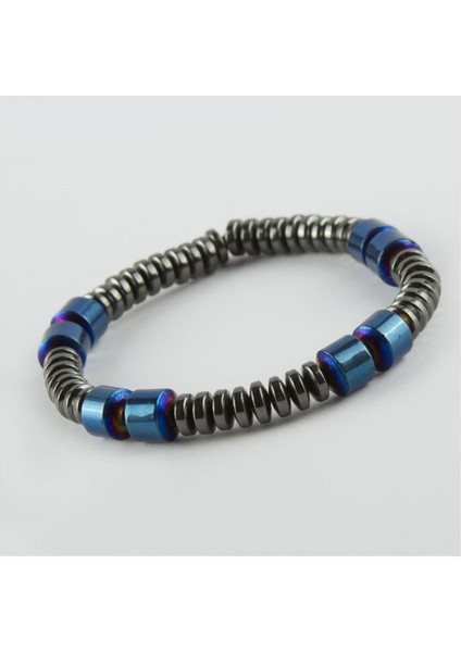 Ds-Derin Hematit Doğaltaşlı Bileklik-Mavi fiyatları