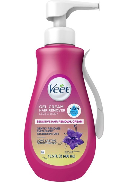 Bacak ve Vücut Için Tüy Dökücü Jel Krem 400ML, Ferah ve Pürüzsüz Cilt Için