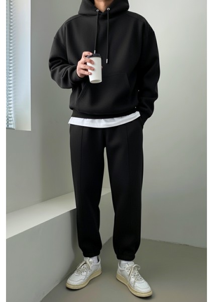 Erkek Eşofman Takımı Şardonlu 3 Iplik Içi Polarlı Günlük eşofman takımı 3iplik-Takım