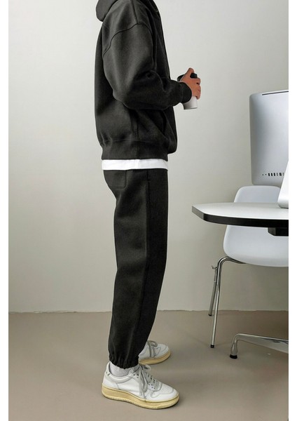 Erkek Eşofman Takımı Şardonlu 3 Iplik Içi Polarlı Günlük eşofman takımı 3iplik-Takım modelleri