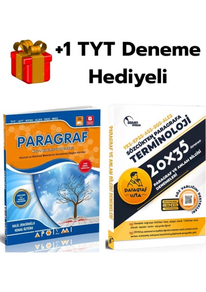 Apotemi 2026 Tyt Paragraf Soru Bankası ve Doktrin Terminoloji Paragraf 20X35 Deneme +1 Deneme