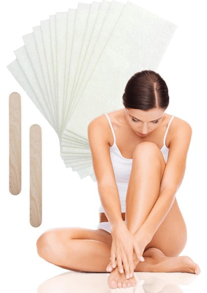 2 Adet Spatulalı 10 Metre Dilimli Ağda Bezi, Kolay ve Pratik Kullanım Sağlar.