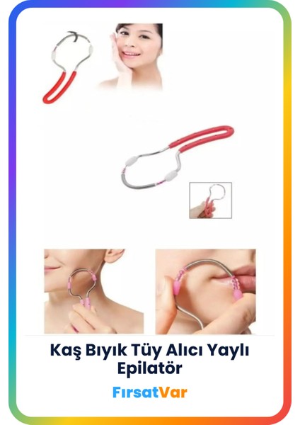 Yaylı Yüz ve Kaş Tüy Alıcı Epilatör, Kolay ve Güvenli Kullanım