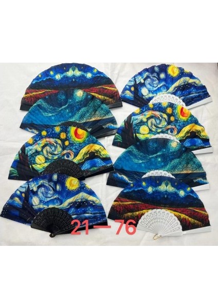 Yelpaze Karışık Renkli 12 Adet