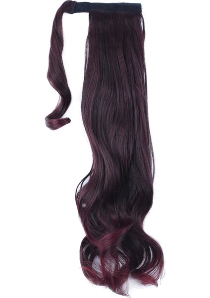 Bağlamalı Dalgalı At Kuyruğu - Koyu Kızıl modelleri