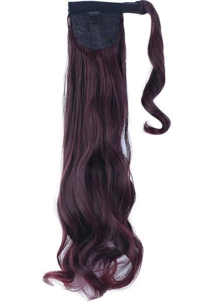 Bağlamalı Dalgalı At Kuyruğu - Koyu Kızıl fırsatları