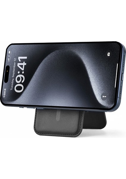 iPhone Uyumlu Kartlık Magsafe Manyetik Kartlık Cüzdan Stand Özellikli Pu Deri 4 Kart Kapasiteli indirimleri