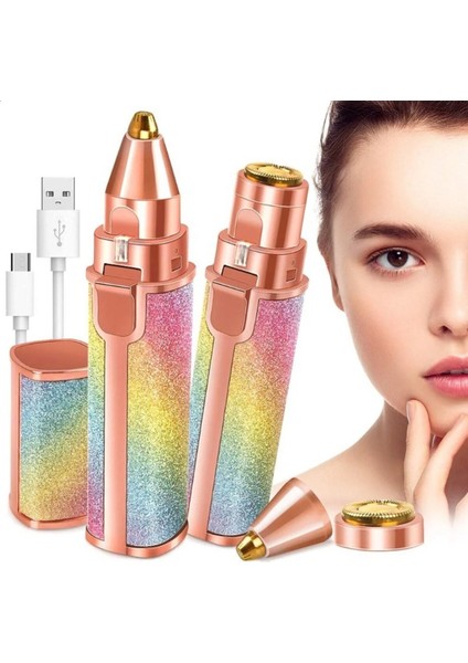 Çift Fonksiyonlu Yüz ve Burun Kıl Temizleme Epilasyon Cihazı