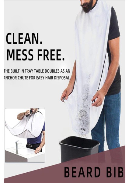 Beyaz Saç ve Sakal Kesme Traş Önlüğü, Kıl Tutmayan, Özel Kumaş, Konforlu Kullanım indirimleri