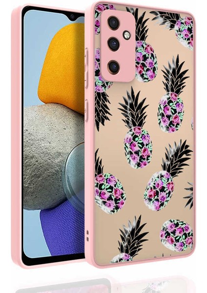 Galaxy M23 Kılıf Desenli Kamera Korumalı Parlak Frms Nora Kapak-No1