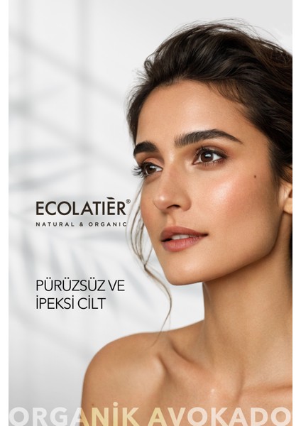 Duş Yağı Organic Avocado – % 95,5 Doğal Vücut Bakımı, Nemlendirici Duş Jeli, 250 ml