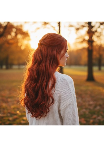 Fiber Sentetik Dalgalı 8 Parça Çıt Çıt - Bakır