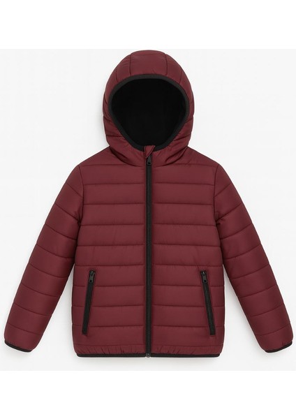 Çocuk Mont - Polar Astarlı Su Itici Mikrofiber Dolgulu Mont Kaban