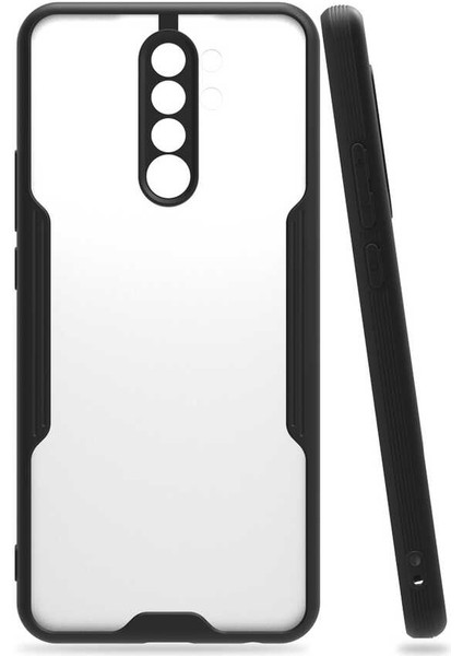 Xiaomi Redmi 9 Kılıf Frms Parfe Kapak-Siyah