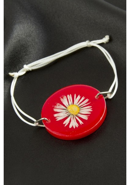 Ds-Derin Papatya Epoksi Bileklik-Kırmızı fiyatları