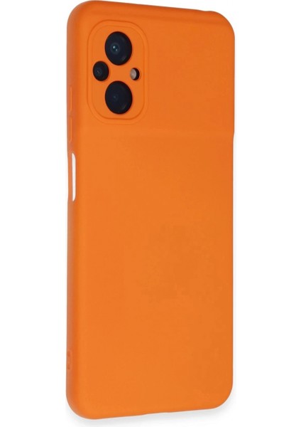 Xiaomi Poco M5 Kılıf Nano Içi Kadife Silikon - Turuncu fiyatları