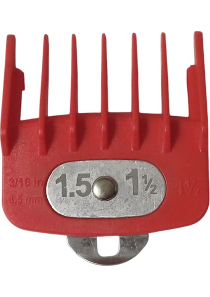 Makine Uyumlu Kırmızı Tarak 1,5 Numara (4,5 Mm) Kolay Kullanımlı ve Dayanıklı