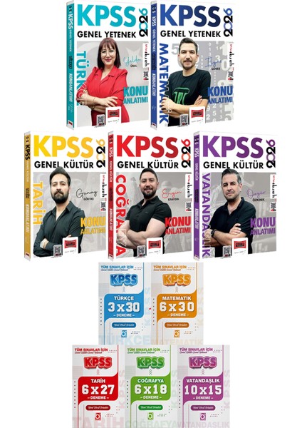 2026 Kpss Türkçe Matematik Tarih Coğrafya Vatandaşlık Konu Anlatımı - 5 Ders 31 Deneme