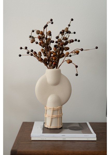 Nova Seramik Rattan Vazo