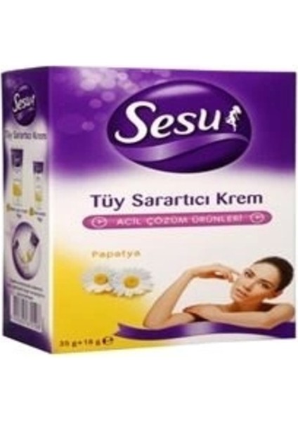 Tüy Sarartıcı Krem 53G, Güzel ve Parlak Cilt Için Doğal Bakım