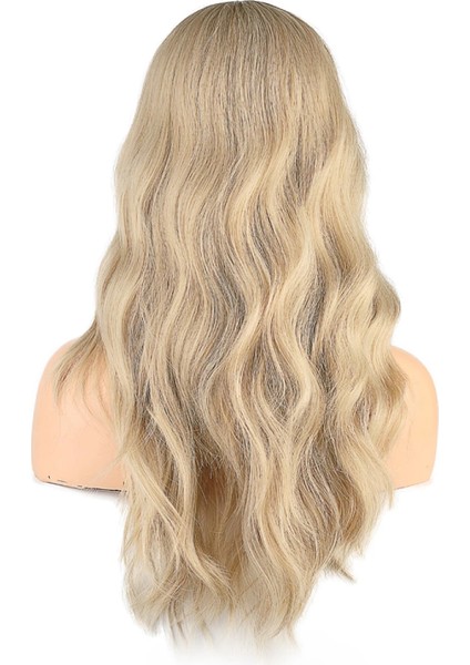 Dalgalı Perçemli Fiber Sentetik Orta Boy Peruk - Balköpüğü Platin Röfleli indirimleri