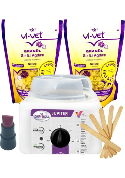 Inci Boncuk Ağda 2+Içli Isıtıcı Makinesi 5 Parça Set