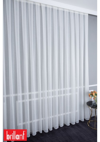 Keten Amor 1/3 Sık Pileli Ütü Istemez Kırışmaz Yeni Sezon Salon Oda Tül Perdesi