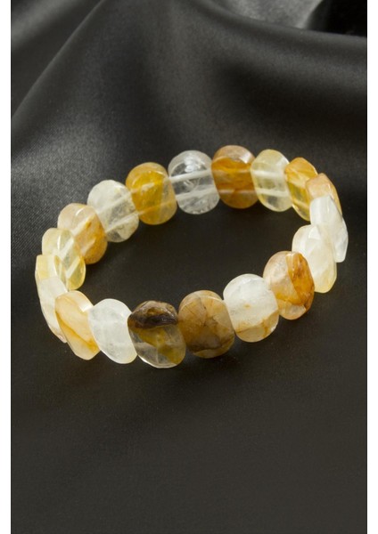 Ds-Derin Oval Kesim Akik Doğaltaşlı Bileklik-Kahverengi fiyatları