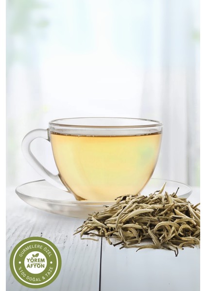 Yörem Afyon Özenle Filizleri Elle Toplanmış Güneşte Kurutulmuş %100 Doğal Beyaz Çay (Camelia Sinensis) | 25GR. fiyatları