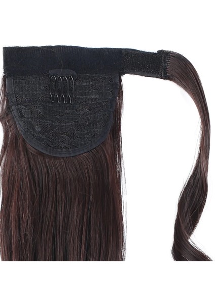 Bağlamalı Dalgalı At Kuyruğu - Koyu Kahve indirimleri