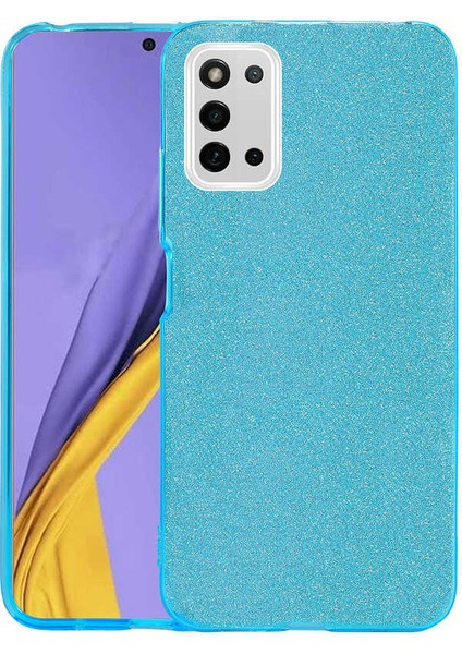 Galaxy A03S Kılıf Frms Shining Silikon-Mavi